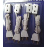 Extension Socket & Plug connector - Pack of 4